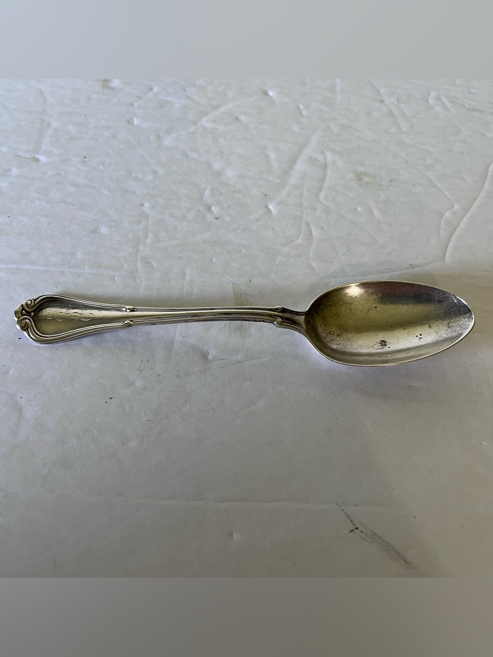 VTG Gorham Sterling Silver Heavy Gage Teaspoon Norfolk or Villa Norfolk Pattern
